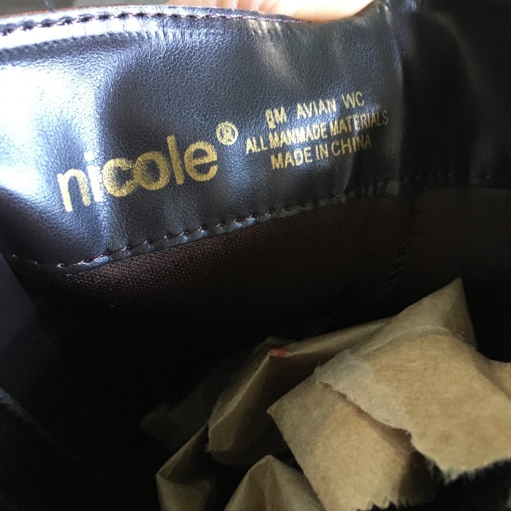 Nicole Avin knee High Brown Boots -SZ 6 - Picture 7 of 8